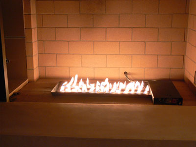 custom portable propane fire pit designed to be used with fireplace glass
