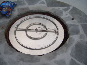 aluminum propane fire pit with fire glass 5
