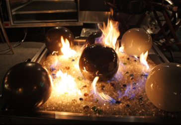 decorative balls for glass fire pits